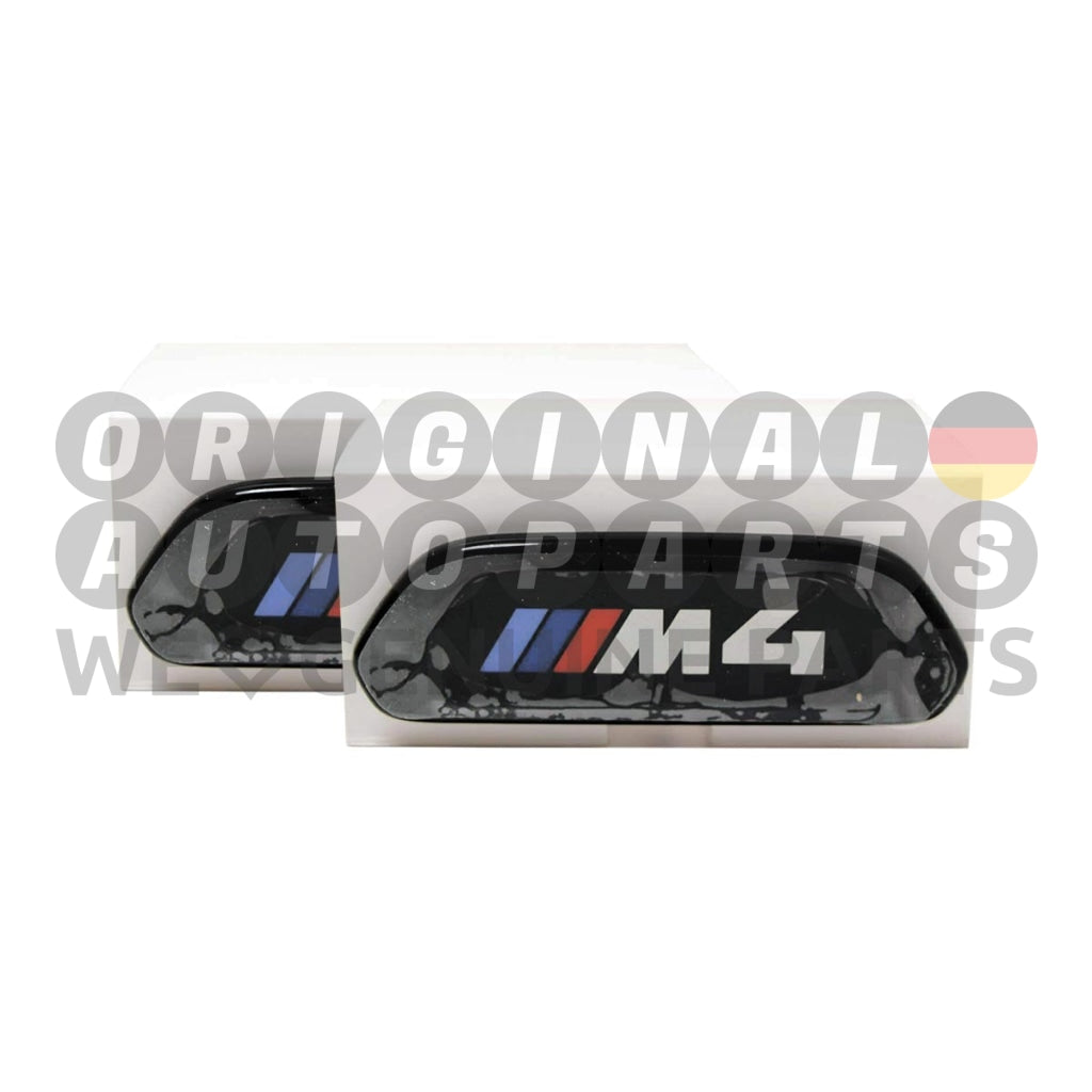 OEM BMW X3M illuminated seat M badge emblem - 52108745038